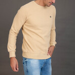 Matachel Round Neck Sweatshirt // Beige (S)