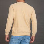 Matachel Round Neck Sweatshirt // Beige (XL)