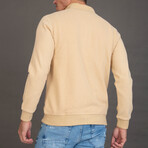 Genil Zip Up Sweatshirt // Beige (XL)