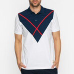 River Short Sleeve Polo Shirt // White (L)