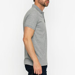 Kennedy Short Sleeve Polo Shirt // Gray Melange + Navy (L)