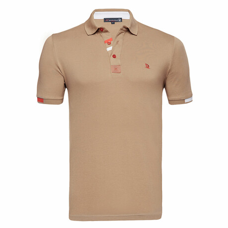 Tyler Short Sleeve Polo Shirt // Brown (XS)