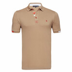 Tyler Short Sleeve Polo Shirt // Brown (3XL)