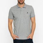 Kennedy Short Sleeve Polo Shirt // Gray Melange + Navy (L)