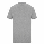 Kennedy Short Sleeve Polo Shirt // Gray Melange + Navy (S)