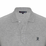 Kennedy Short Sleeve Polo Shirt // Gray Melange + Navy (S)