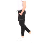 Side Zipper Utility Joggers // Anthracite (L)