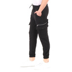 Side Zipper Utility Joggers // Anthracite (S)