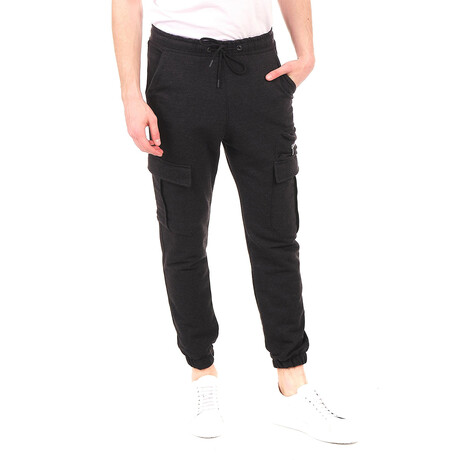 Side Zipper Utility Joggers // Anthracite (XS)