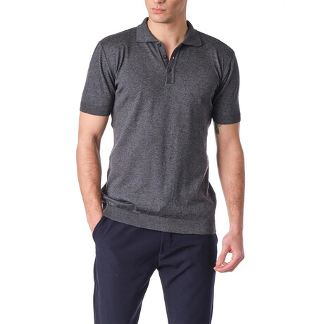 Knitted Polo // Anthracite (XS)