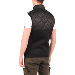 Color Block Vest // Black (2XL)