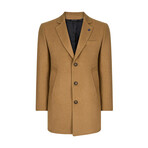 Fitted 3-Button Pea Coat // Camel (Euro: 50)
