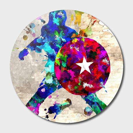 Captain America Grunge (16"Ø)
