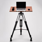 Tripod Standing Desk // PRO // Walnut