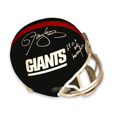 Lawrence Taylor // New York Giants // Signed Signed Helmet w/ Inscription