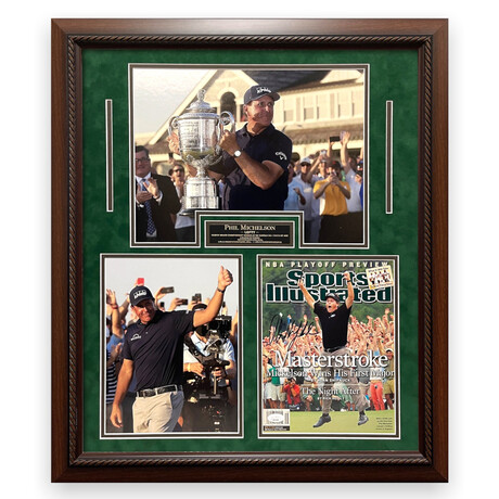 Phil Mickelson // Signed SI Cover + Framed