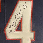 Tedy Bruschi // New England Patriots // Signed Jersey + Framed