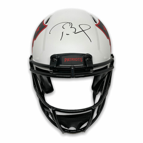 Tom Brady // New England Patriots // Signed Speed Lunar Authentic Helmet V.1