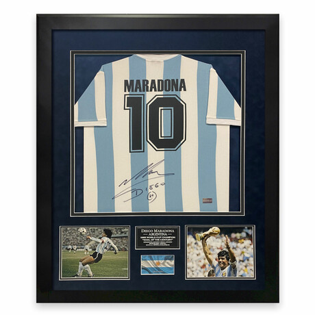 Diego Maradona // Argentina //  Signed Jersey + Framed