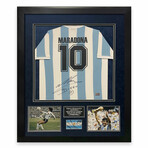 Diego Maradona // Argentina //  Signed Jersey + Framed