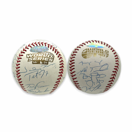 2004 & 2007 World Series Signed Baseballs // Boston Red Sox // 2004 Ball Limited Edition #225/250 // 2007 Ball Limited Edition #175/275