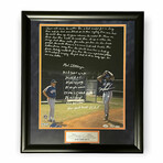 Mel Stottlemyre & Doc Gooden // New York Mets // Signed Photograph + Story & Inscriptions + Framed