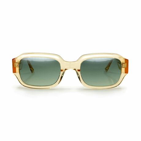 Unisex Downey Sunglasses // Champagne + Green