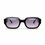 Unisex Downey Sunglasses // Black + Purple