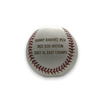 Manny Ramirez // Boston Red Sox // Signed Engraved Baseball // Limited Edition #9/500