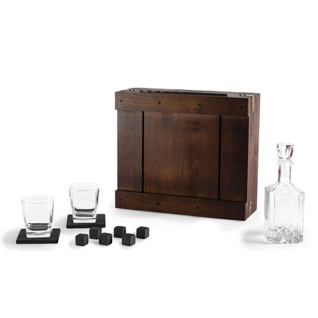 Whiskey Box + Decanter  Gift Set