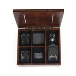 Whiskey Box + Decanter  Gift Set