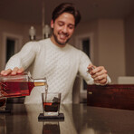 Whiskey Box + Decanter  Gift Set