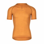 Axel Merino Short Sleeve Base Layer // Golden Oak (X-Small)