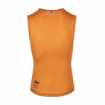 Leonardo Merino Sleeveless Base Layer // Golden Oak (X-Small)