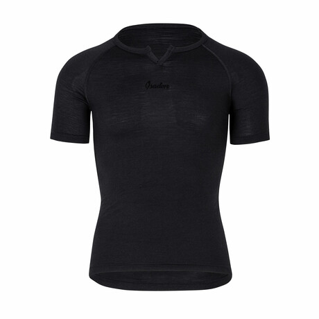 Elliot Merino Short Sleeve Base Layer // Black (X-Small)