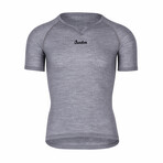 Andrew Merino Short Sleeve Base Layer // Gray (X-Small)