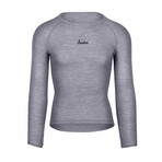 Stefano Merino Long Sleeve Base Layer // Gray (Small)