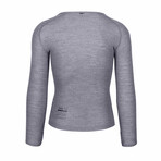 Stefano Merino Long Sleeve Base Layer // Gray (X-Small)