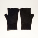 Cashmere Fingerless Gloves // Black
