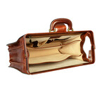 The Firm // Leather Briefcase // Brown (Brown)