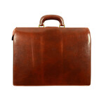 The Firm // Leather Briefcase // Brown (Brown)