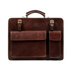 The Prophet // Leather Satchel Work Bag // Brown (Brown)