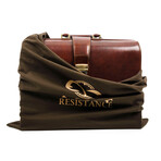 The Firm // Leather Briefcase // Brown (Brown)