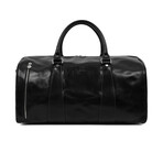 Wise Children // Leather Duffle Weekend Bag // Black (Black)