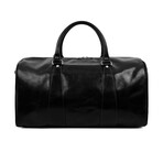 Wise Children // Leather Duffle Weekend Bag // Black (Black)