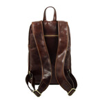 L.A. Confidential // Leather Backpack // Dark Brown