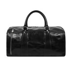 Wise Children // Leather Duffle Weekend Bag // Black (Black)