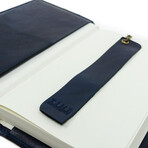 The Diary Of A Nobody // Leather Journal + Refillable Notepad // Blue