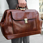 Hamlet // Leather Doctor Bag // Brown