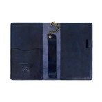 The Diary Of A Nobody // Leather Journal + Refillable Notepad // Blue